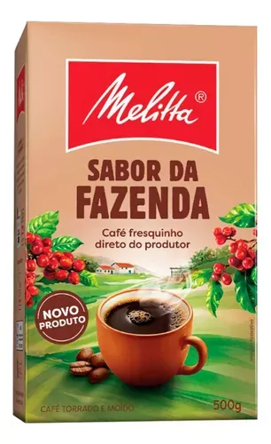 [Leve 7/Cada R$ 18] Caf Torrado E Modo Sabor Da Fazenda Pacote 500g Melitta